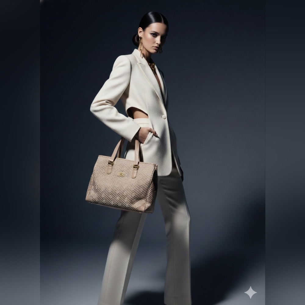 Elegant Vintage Emilio Pucci Canvas Handbag - Picture 7 of 7